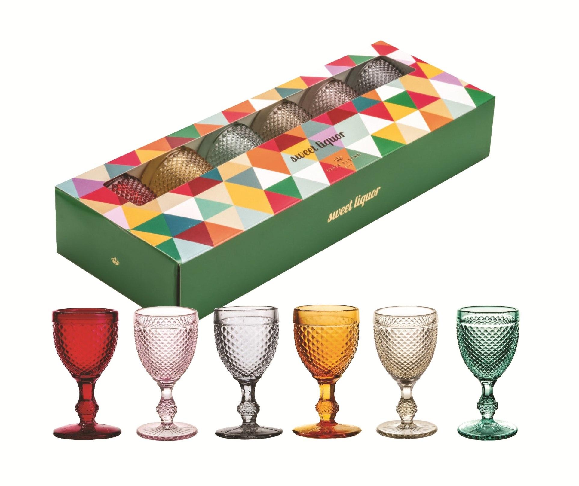 Vista Alegre Bicos - Frosted Goblet, Set of 4