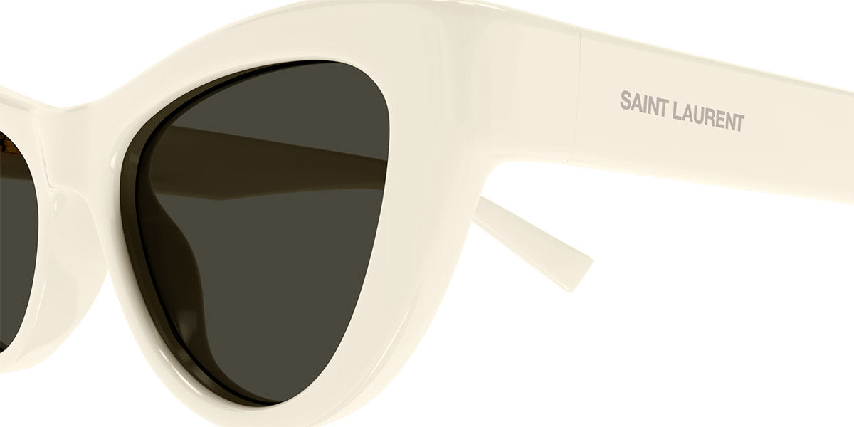 Saint Laurent SL676 008 Cat Eye Sunglasses - Ivory/Grey Buy Saint Laurent Cat Eye-Frame Bio Injection Sunglasses  main image 2
