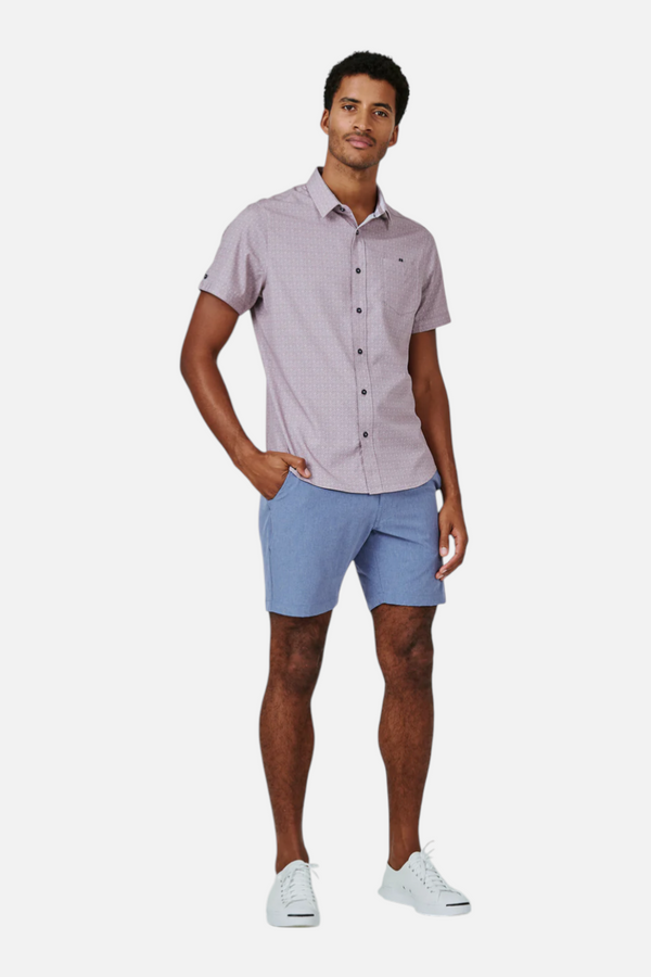 7 Diamonds Men's Aeroplane 7" Short in Blue