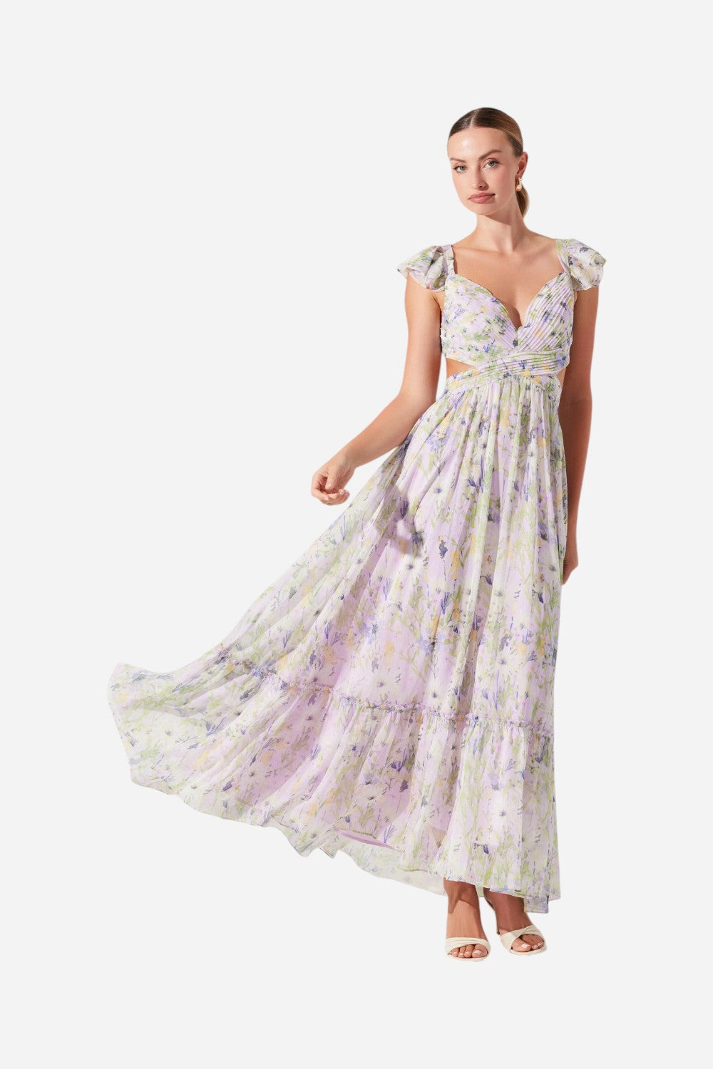open lace back dress Astr the Label: Elisha Dress (ACDR102679S-MGTA) – Swimwear World main image 1