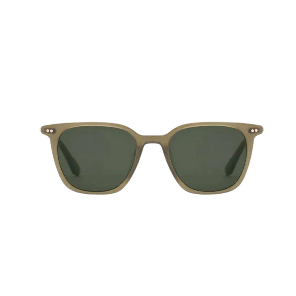 Krewe Avo Sunglasses in Moss CHROME
