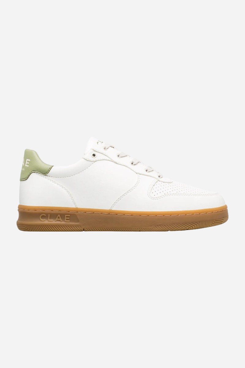 CLAE Men's Malone Cactus White Light Gum Sneakers – CHROME