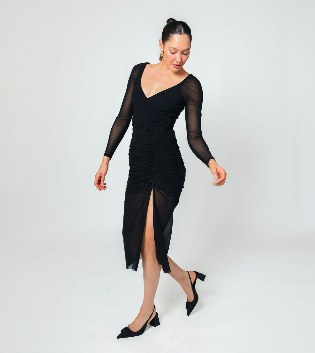chantal midi dress CHANTAL Classy Button Midi Dress