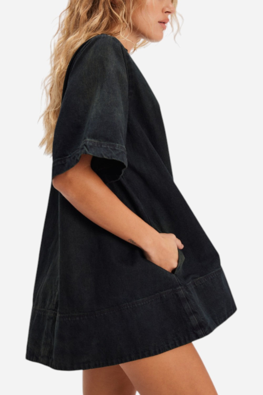 Free People Harlow Mini Dress in Anthracite – CHROME
