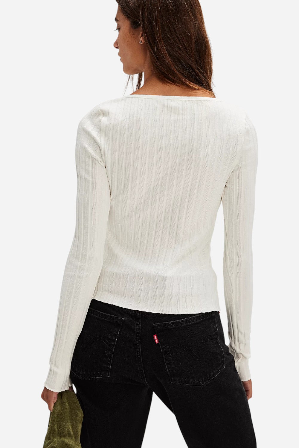 Free People Tilly Long-Sleeve Cardi in Ivory – CHROME