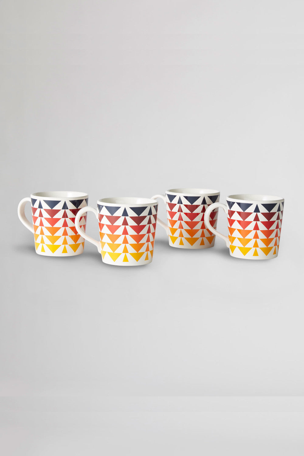Pendleton Woolen Mills Harding Tapered Mugs in Gold Multi Set of 4