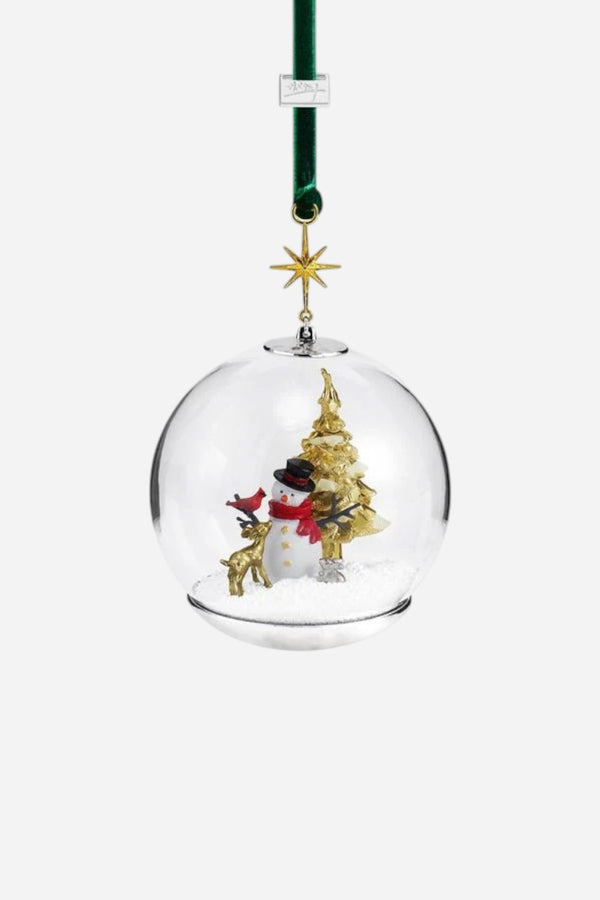 Michael Aram Snowman and Forest Friends Snow Globe Ornament