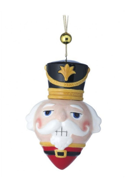 Nutcracker Head Resin Ornament CHROME