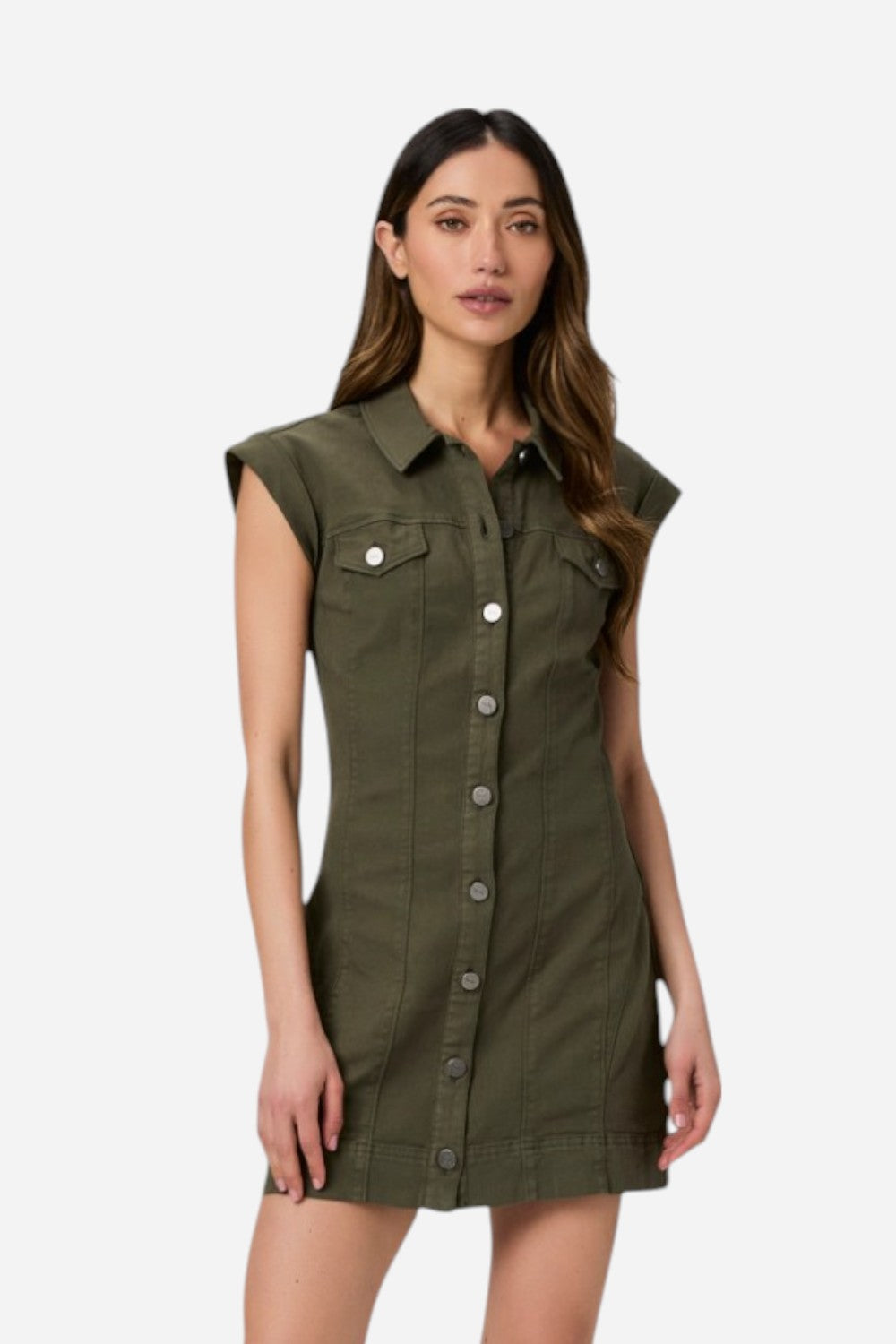 PAIGE Dekalb Dress in Green - Size 4 PAIGE Dekalb Dress in Green - Size 4