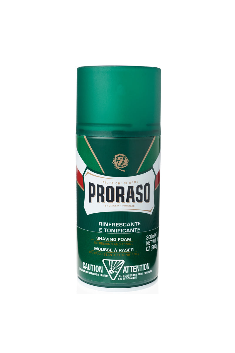 Bigelow Proraso Shave Foam Refreshing Formula CHROME