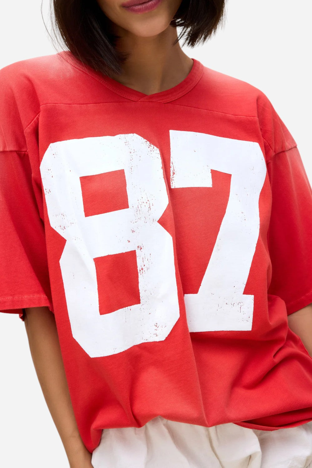 トップス Dry Tech Jersey Oversized L/S size S Texas Tech Oversized Jersey- White – Paddle Tramps