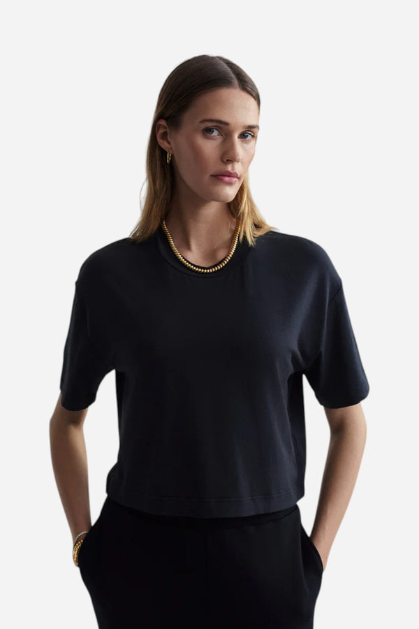 Varley Venice Easy Tee in Black
