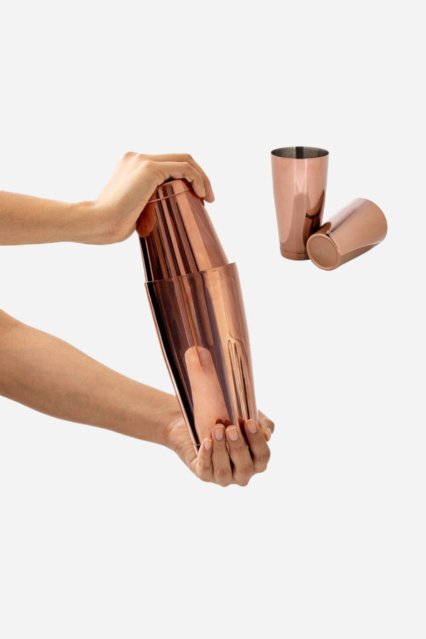 A Bar Above Boston Cocktail Shaker Weighted/Weighted in Antique Copper