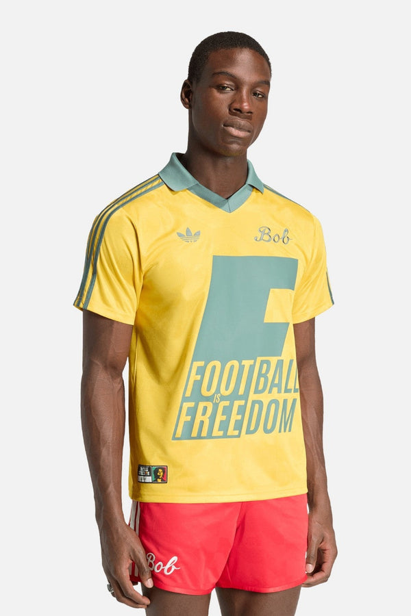 Adidas Jamaica x Bob Marley Originals Jersey in Bold Gold