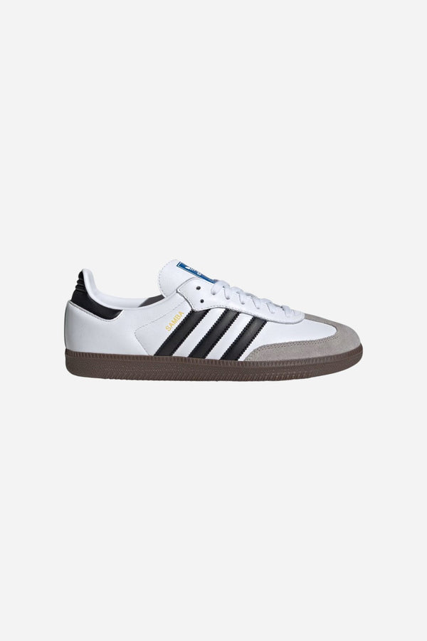 Adidas Samba OG Shoes in Cloud White / Core Black / gum