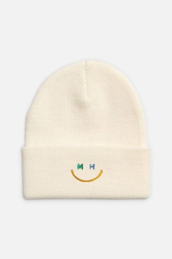 Alice & Wonder Toddler Mad Hatter Smiley Cuff Beanie in Blue Multi