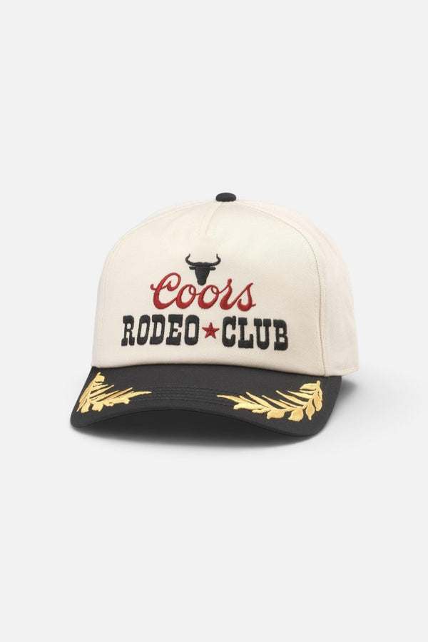 American Needle Coors Beer Rodeo Club Captain Hat in Ivory / Black