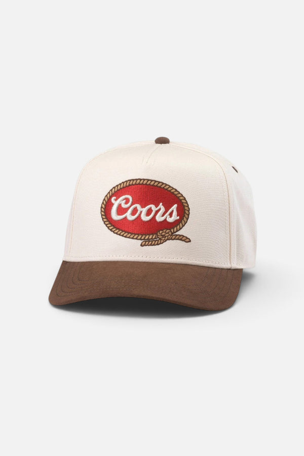 American Needle Coors Wrangler Hat in Ivory and Brown