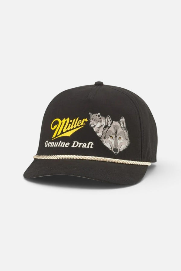 American Needle Miller Genuine Draft Canvas Cappy in Black