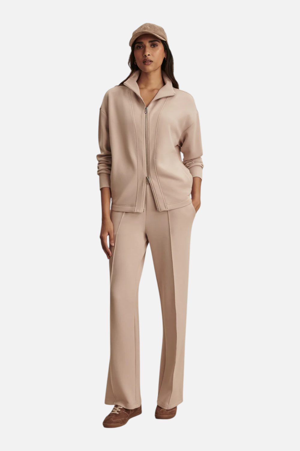 Varley Women's Arlene Zip Through Sweat in Mushroom – CHROME