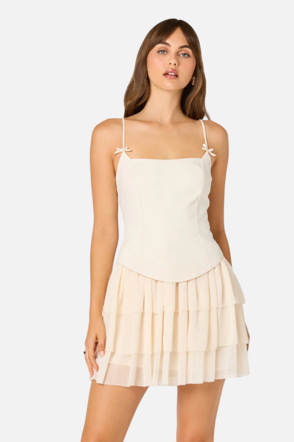ASTR The Label Kiarra Dress in Cream