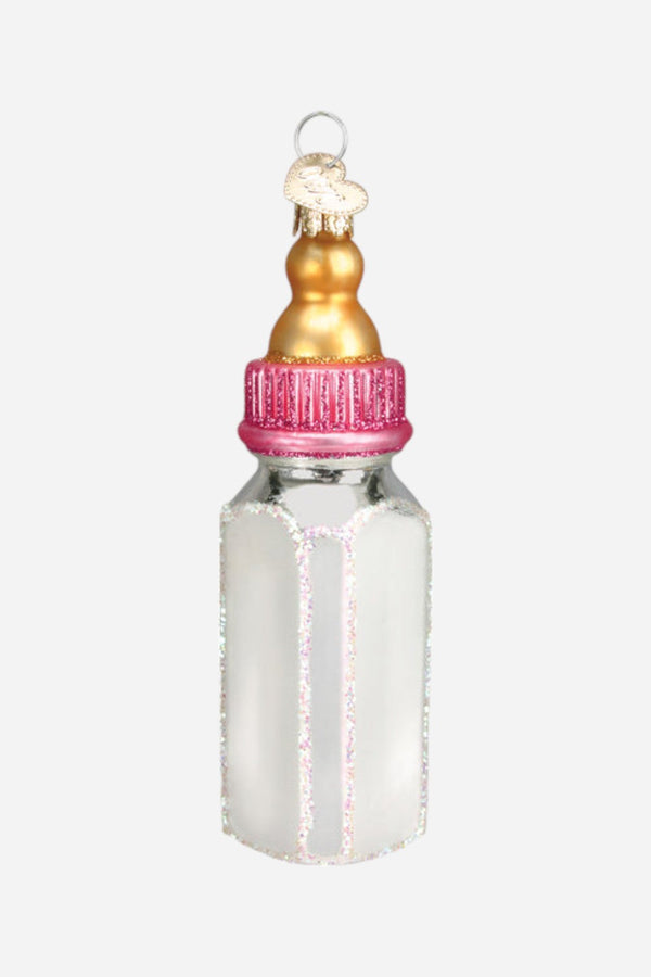 Baby Bottle Girl Ornament