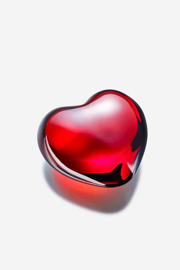 Baccarat Heart Puffed in Red