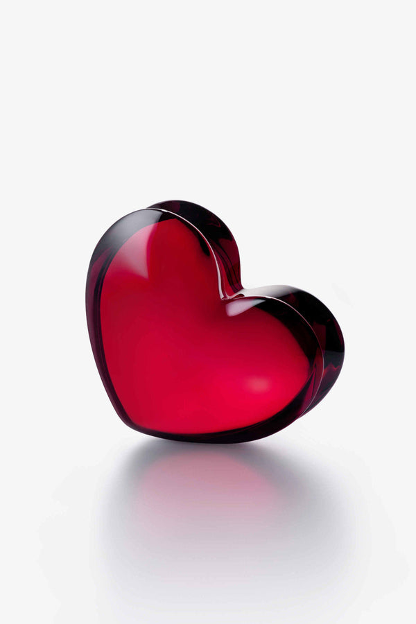 Baccarat Zinzin Large Heart Ruby in Red