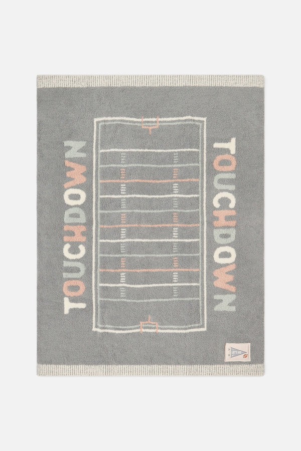 Barefoot Dreams CozyChic Touchdown Stroller Blanket in Moonbeam Multi