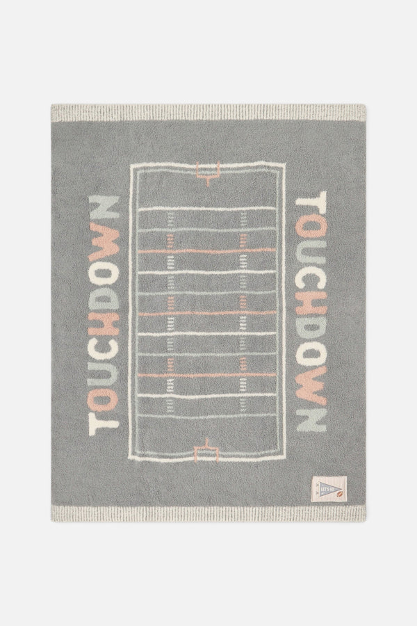 Barefoot Dreams CozyChic Touchdown Stroller Blanket in Moonbeam Multi