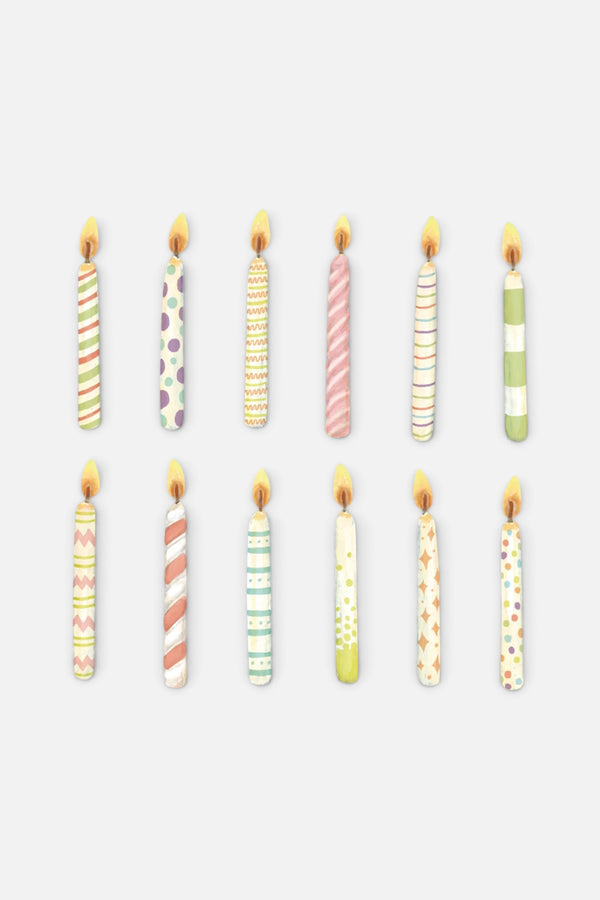Birthday Candles Cocktail Napkins - Set of 20