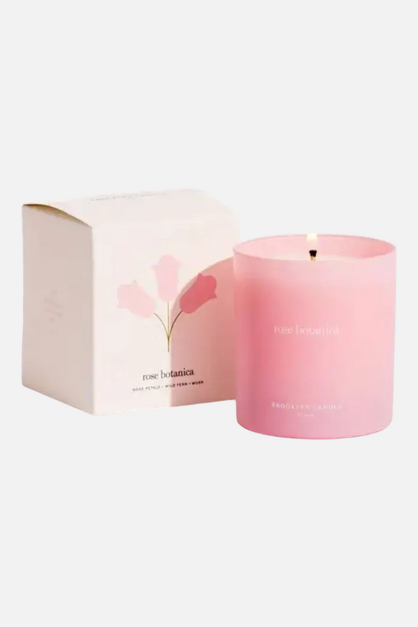 Brooklyn Candle Studio Rose Botanica Limited Edition Pink Glass Candle