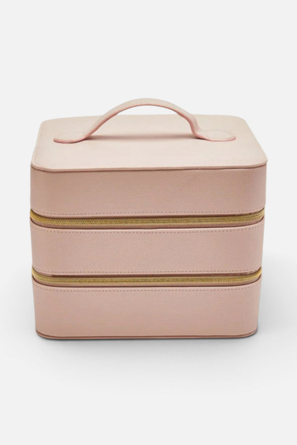 Brouk & Co. Leah Travel Cosmetic Case in Pale Pink
