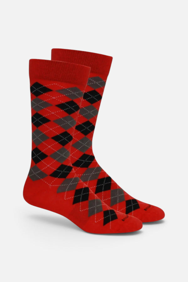 Brown Dog Socks Argyle Ski Patrol