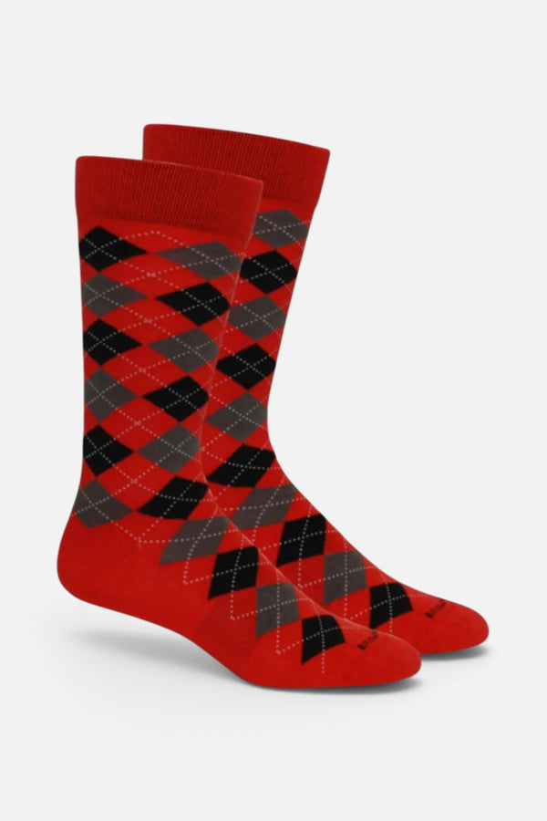 Brown Dog Socks Argyle Ski Patrol