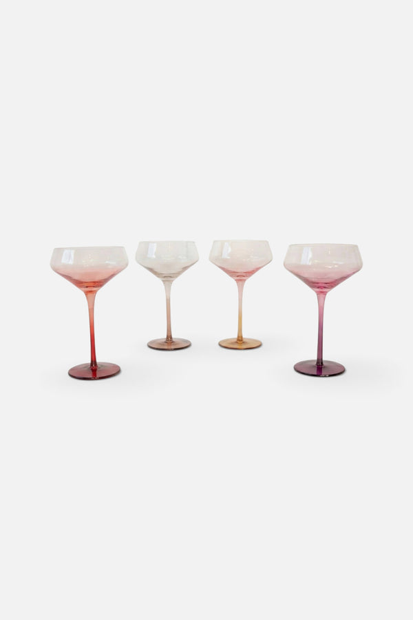 Byrdeen Autumn Coupe Glass Set of 4
