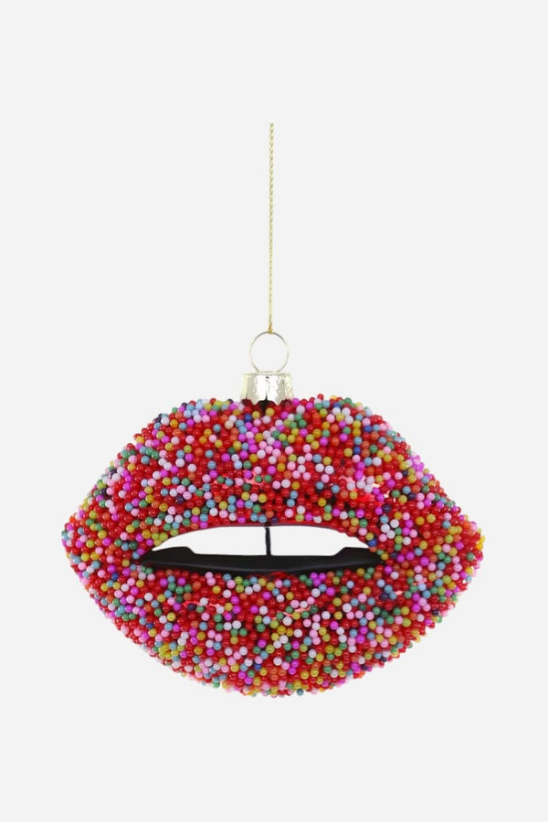 Candy Lips With Sprinkles Ornament