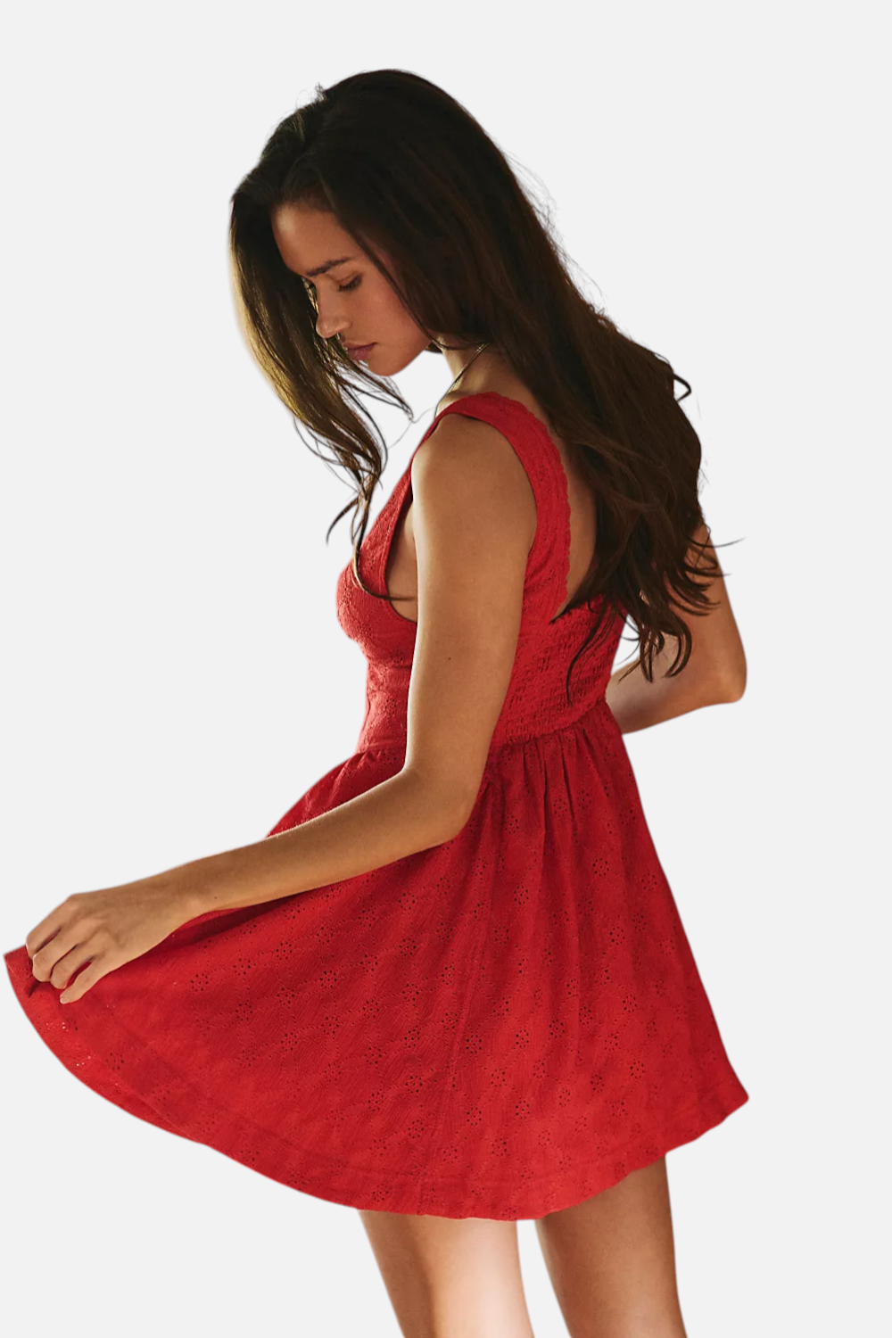 Free People Can't Help It Mini Dress in High Risk Red – CHROME