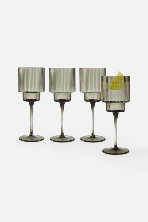 Carousel Gray All Purpose Wine, Set of 4