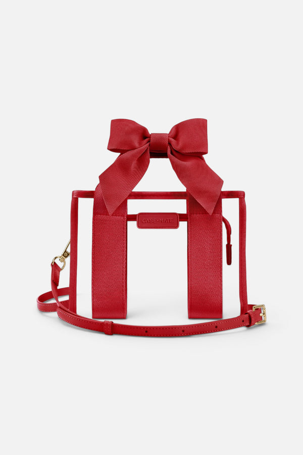 Case-Mate Jelly Stadium Bag in Varsity Red Bow