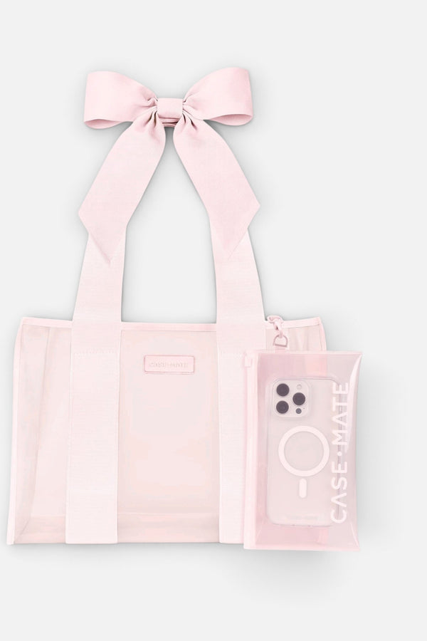Case-Mate Jelly Tote Bag Medium in Ballet Pink Bow