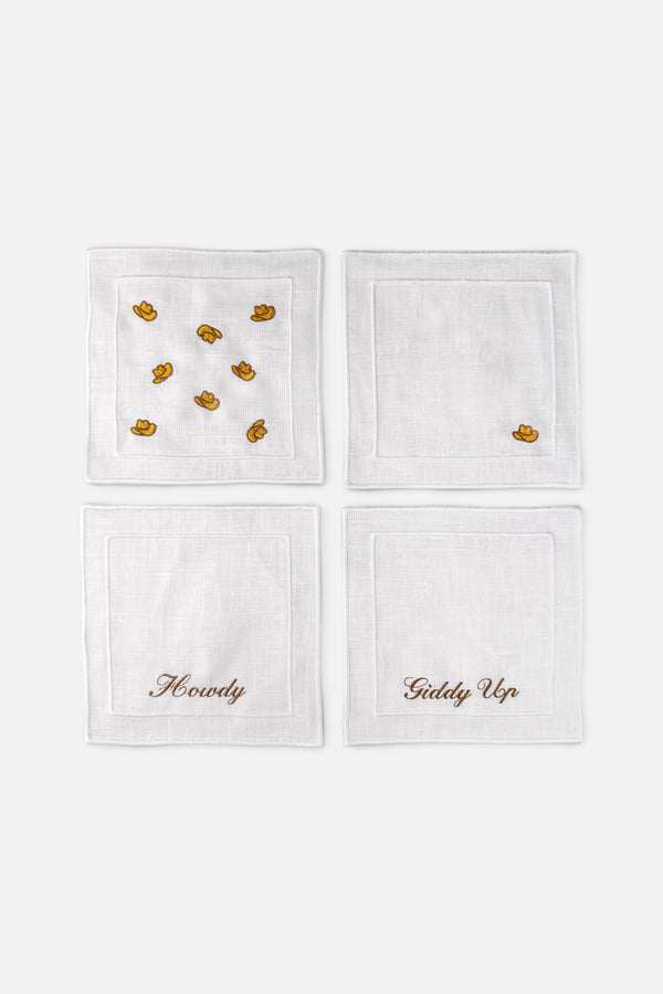 Casey JO Paper Co Cowboy Cocktail Napkins Set of 4