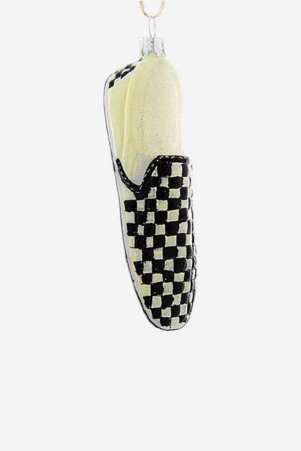 Checkered Shoe Ornament
