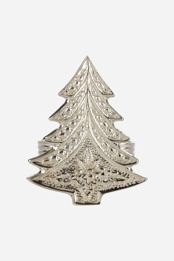 Christmas Tree Napkin Ring Set of 4