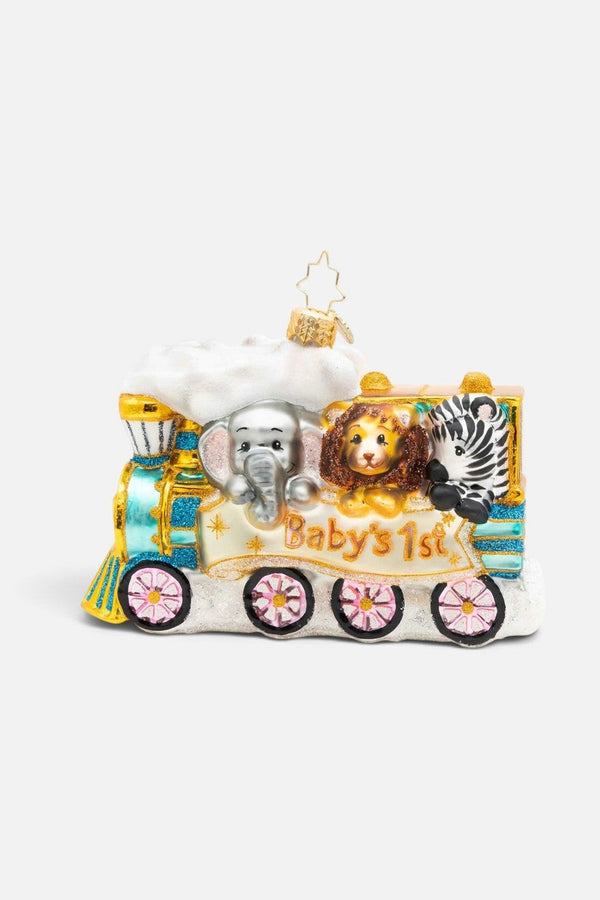 Christopher Radko Baby's First Tiny Travelers Ornament