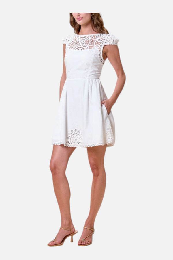 Cleobella Gail Mini Dress in Ivory