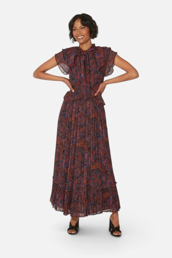 Cleobella Nicolette Ankle Dress in Retrograde Paisley