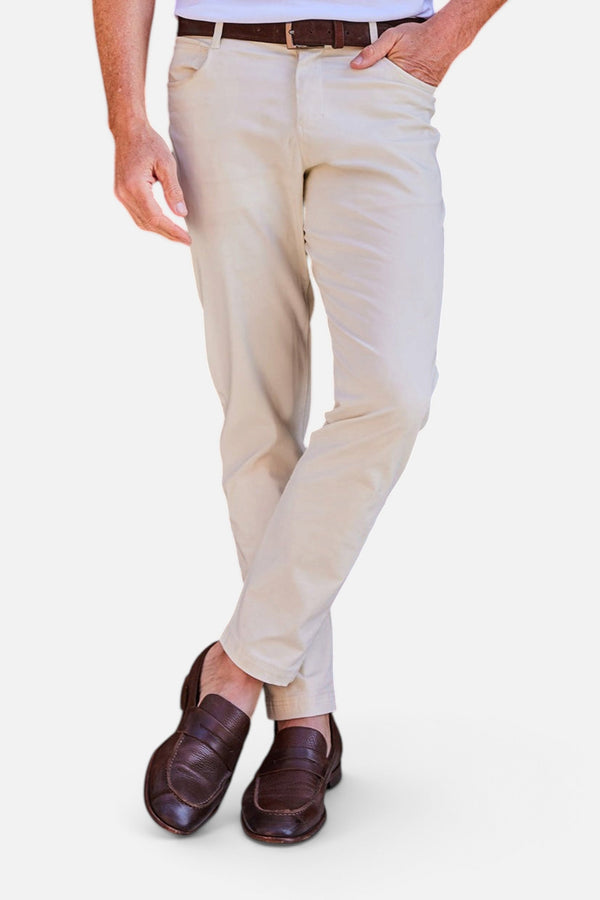 Collars & Co Aura Lux Pant in Ivory