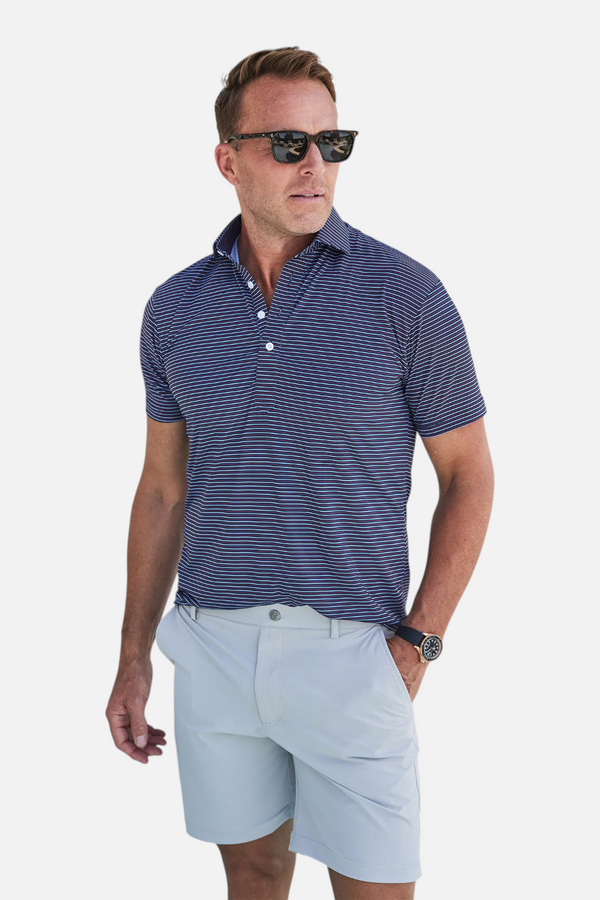 Collars & Co Velocity Pull-On Performance Shorts in Light Grey