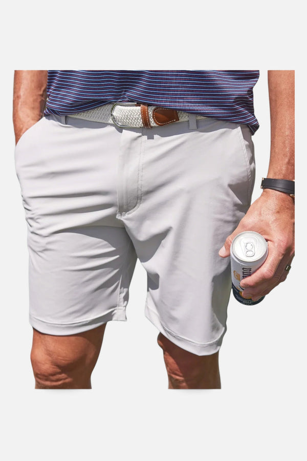 Collars & Co Velocity Pull-On Performance Shorts in Light Grey